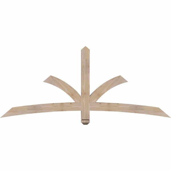 Ekena Millwork Davenport Smooth Timber Gable Bracket, Douglas Fir, 72"W x 30"H x 3 1/2"D x 3 1/2"F, 10/12 Pitch GBW072X30X0404DAV00SDF - main